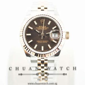 Rolex Lady-DateJust 28 279171 Chocolate Sunburst Baton