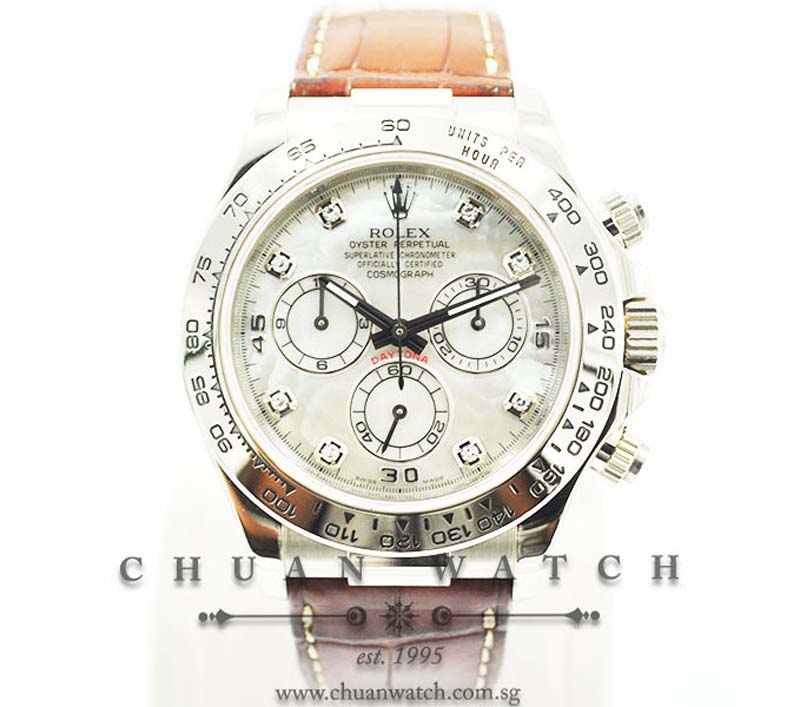 Rolex Cosmograph Daytona 116519 White MOP Diamonds