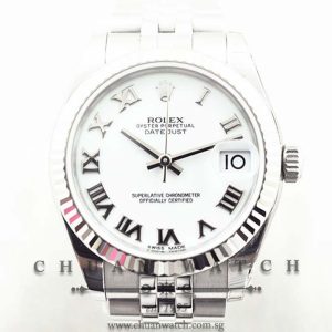 Rolex Boys DateJust 31mm 178274 White Roman