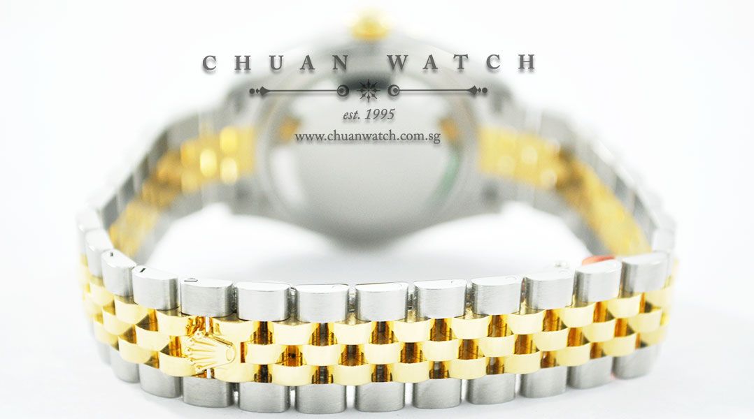 Rolex Lady-DateJust 28 279173 Mint Green Tapestry Diamonds - Image 4
