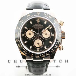 Rolex Cosmograph Daytona Everose 116515LN Black Baton