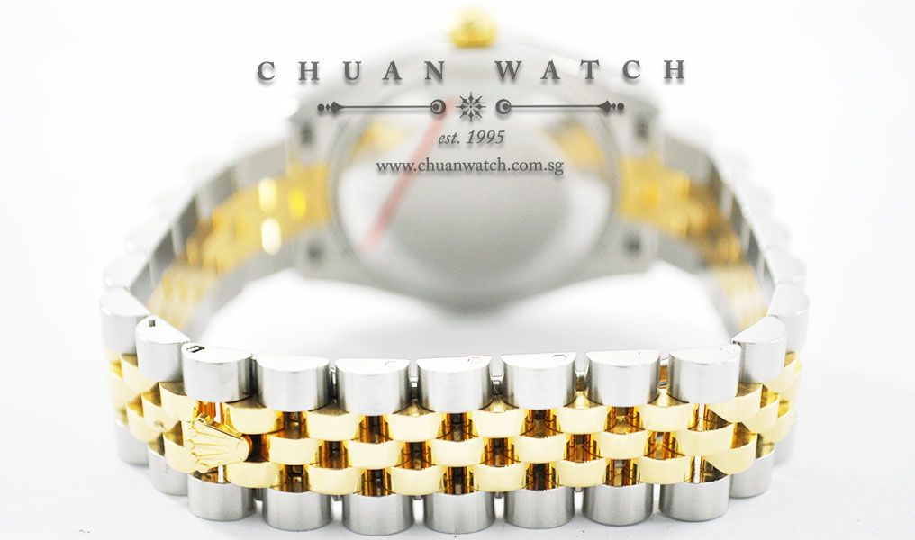 Rolex Boys DateJust 31mm 178273 Champagne Flowers Arabic 6 - Image 4
