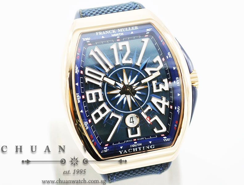 Franck Muller Vanguard Yachting Rose Gold V 45 SC DT 5N BL - Image 3