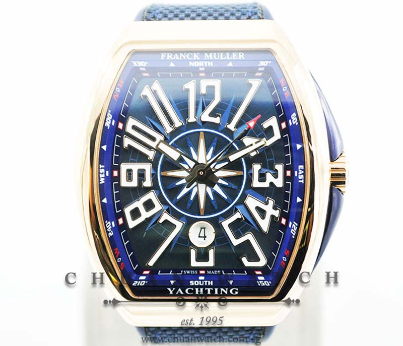 Franck Muller Vanguard Yachting Rose Gold V 45 SC DT 5N BL