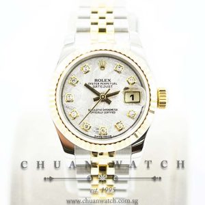 Rolex Ladies DateJust 26mm 179173 Meteorite Diamonds