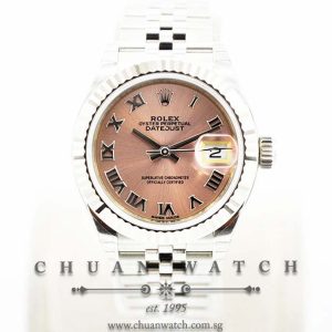 Rolex Lady-DateJust 28 279174 Pink Sunburst Roman