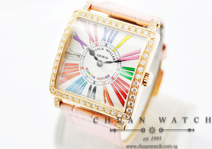 Franck Muller Master Square Quartz Rose Gold Color Dream 33mm 6002 M B - Image 2