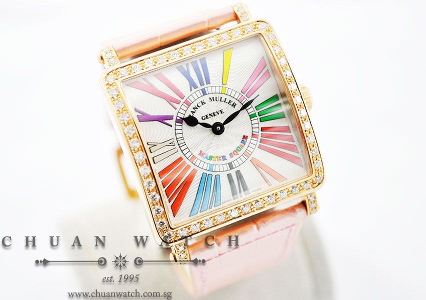 Franck Muller Master Square Quartz Rose Gold Color Dream 33mm 6002 M B - Image 3