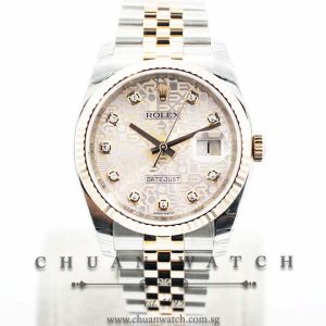 Rolex Gents DateJust 36mm 116231 Pink Jubilee Diamonds