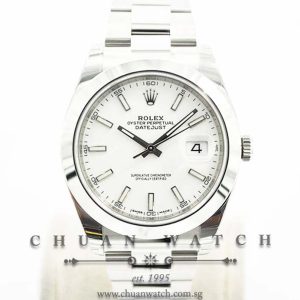 Rolex DateJust 41 126300 White Index