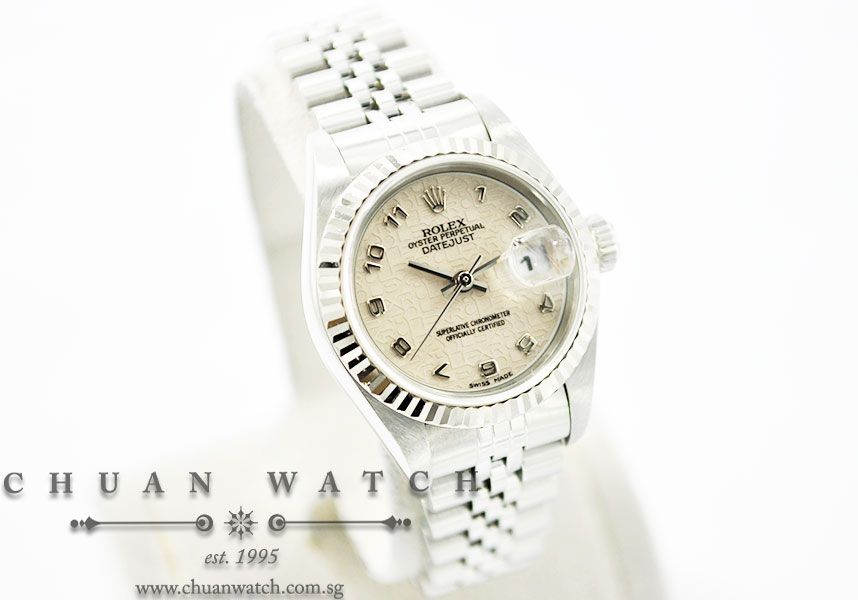 Rolex Ladies DateJust 26mm 69174 Ivory Jubilee Arabic - Discontinued - Image 3