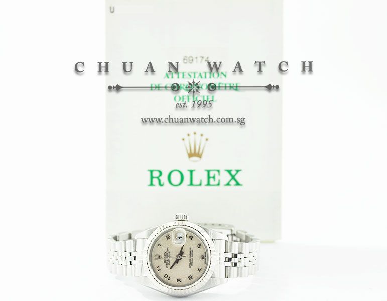 Rolex Ladies DateJust 26mm 69174 Ivory Jubilee Arabic - Discontinued - Image 5