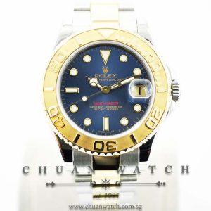 Rolex Midsize Yacht-Master 35mm 168623 Blue Sunburst