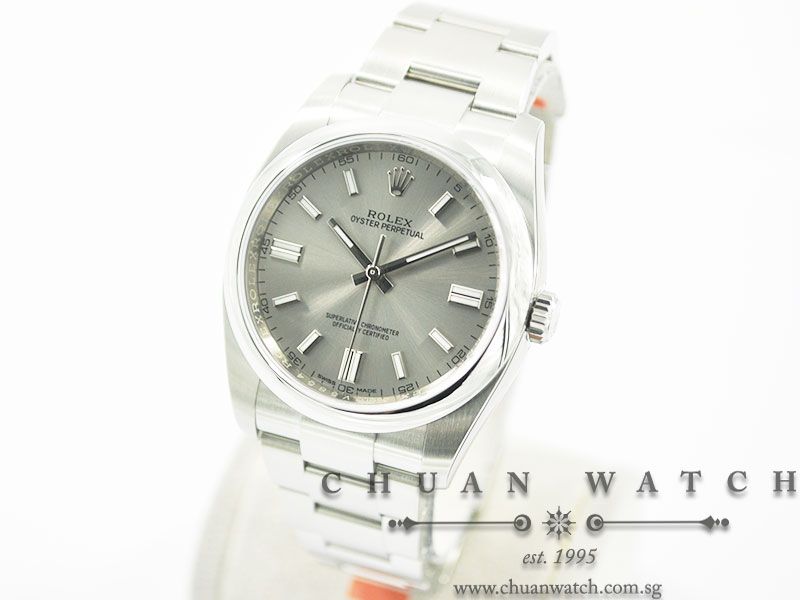 Rolex Gents Oyster Perpetual 36mm 116000 Steel Sunburst Index - Image 2