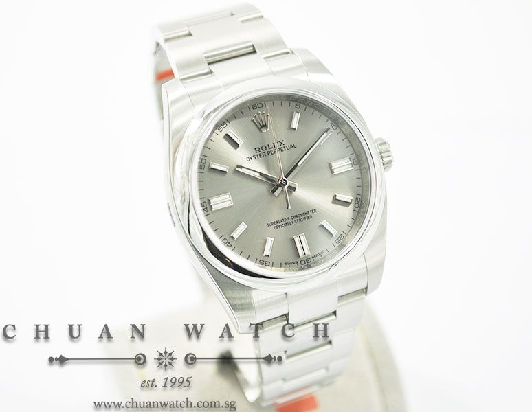 Rolex Gents Oyster Perpetual 36mm 116000 Steel Sunburst Index - Image 3