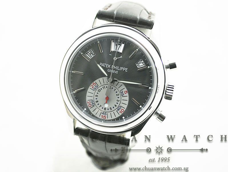 Patek Philippe Annual Calendar Flyback Chronograph Platinum 40.5mm 5960P-001 - Image 2