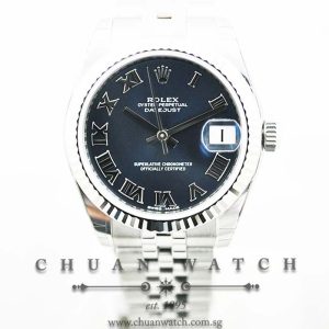 Rolex Boys DateJust 31mm 178274 Blue Sunburst Roman