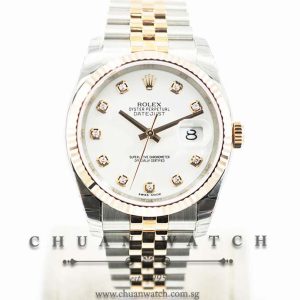 Rolex Gents DateJust 36mm 116231 White Diamonds