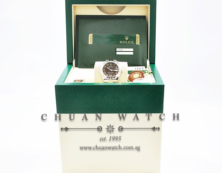Rolex Boys DateJust 31mm 178341 Chocolate Roman VI 11BR - Image 5