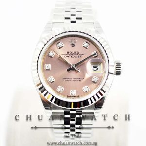 Rolex Lady-DateJust 28 279174 Pink Sunburst Diamonds