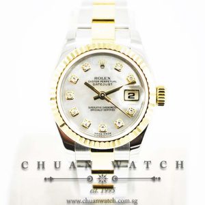Rolex Ladies DateJust 26mm 179173 White MOP Diamonds