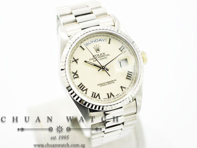 Rolex Day-Date President 36mm 18239 Ivory Roman - Discontinued - Image 3