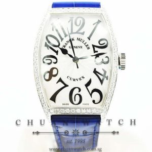 Franck Muller Midsize Cintree Curvex 5850 SC D 1R Black Painted Roman