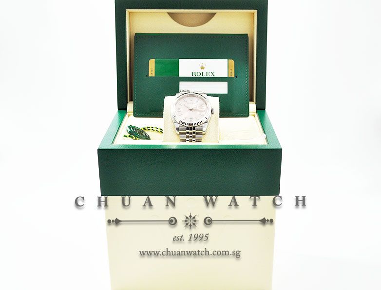 Rolex Gents DateJust 36mm 116234 Pink Waves Arabic 6.9 32BR - Image 5