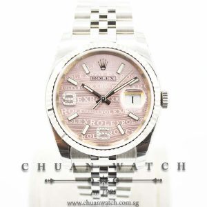 Rolex Gents DateJust 36mm 116234 Pink Waves Arabic 6.9 32BR