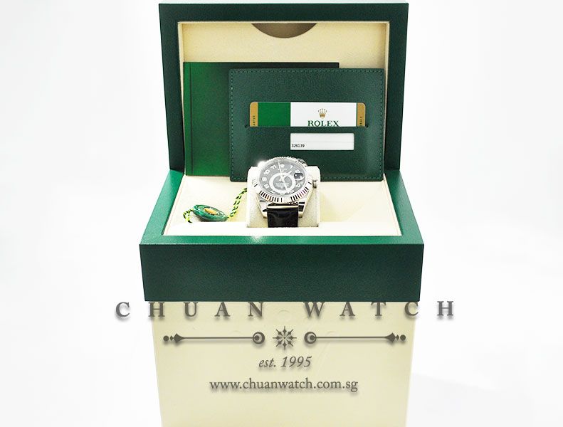 Rolex Annual Calendar GMT Sky-Dweller 42mm White Gold 326139 Black Arabic - Image 5