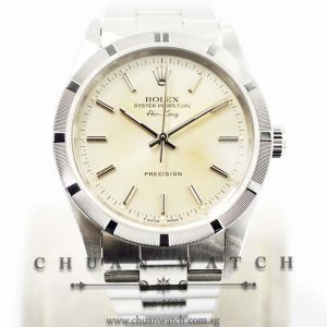 Rolex Gents Oyster Perpetual Air-King 34mm 14010 Silver Sunburst Index - Discontinued