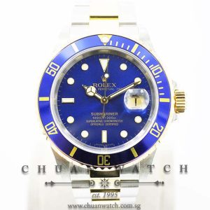 Rolex Submariner 16613 Blue Sunburst - Discontinued