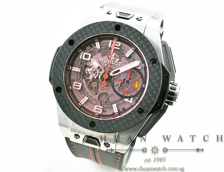 Hublot Big Bang Ferrari Titanium Carbon Red Magic 401.NQ.0123.VR - Limited Edition of 1000 Pieces Only - Image 2