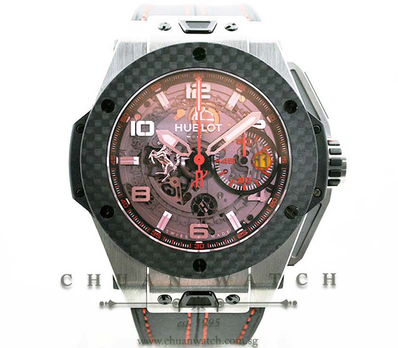 Hublot Big Bang Ferrari Titanium Carbon Red Magic 401.NQ.0123.VR - Limited Edition of 1000 Pieces Only
