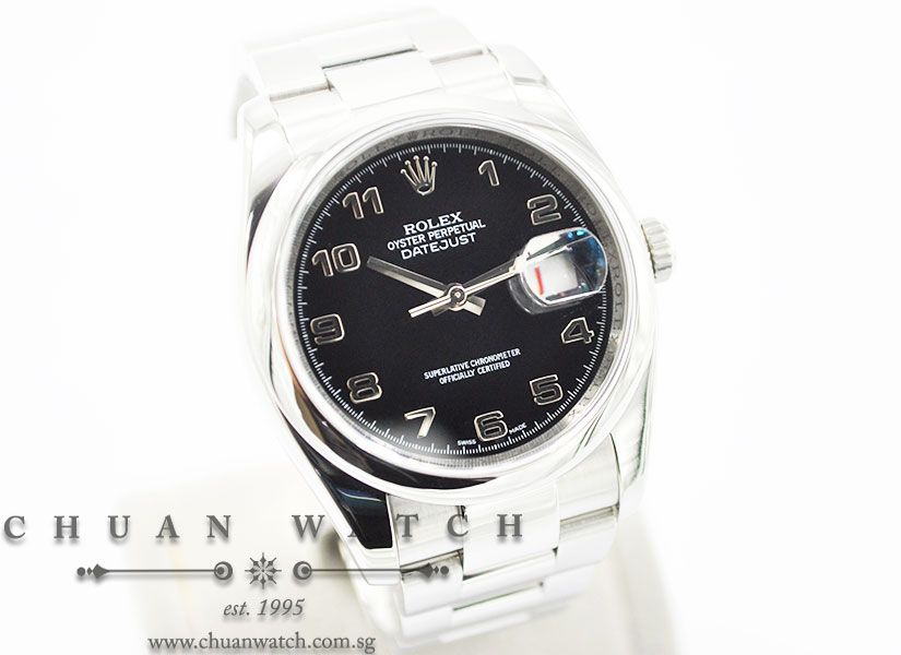 Rolex Gents DateJust 36mm 116200 Black Arabic - Image 3