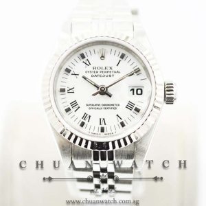 Rolex Ladies DateJust 26mm 69174 White Roman - Discontinued