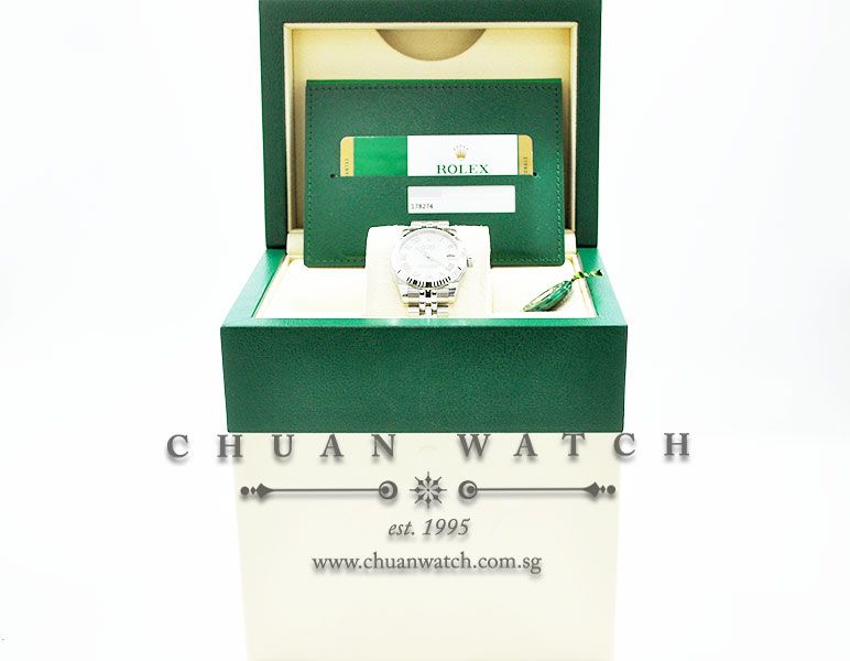 Rolex Boys DateJust 31mm 178274 White MOP Roman - Image 5