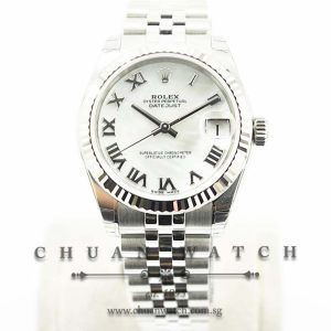 Rolex Boys DateJust 31mm 178274 White MOP Roman