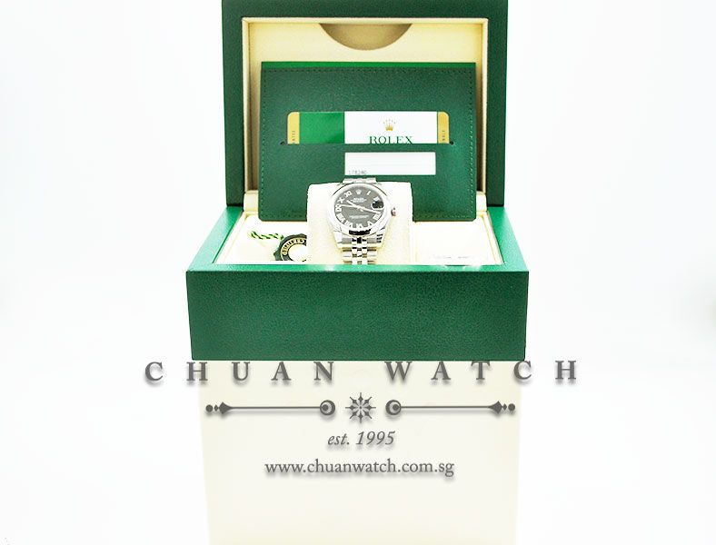 Rolex Boys DateJust 31mm 178240 Black Roman - Image 5