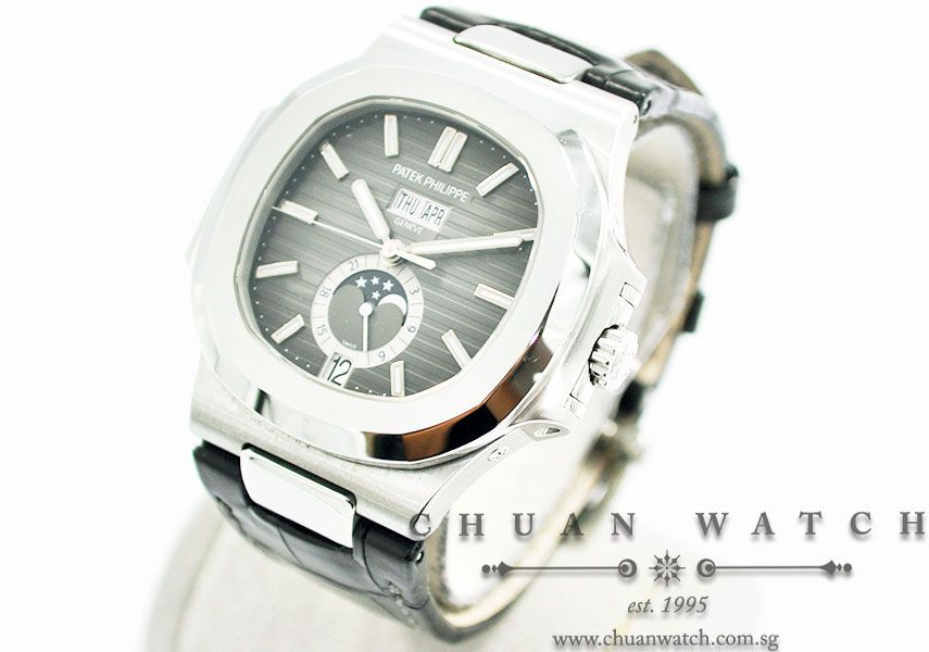 Patek Philippe Nautilus Steel Annual Calendar MoonPhase 40.5mm 5726A-001 - Image 2