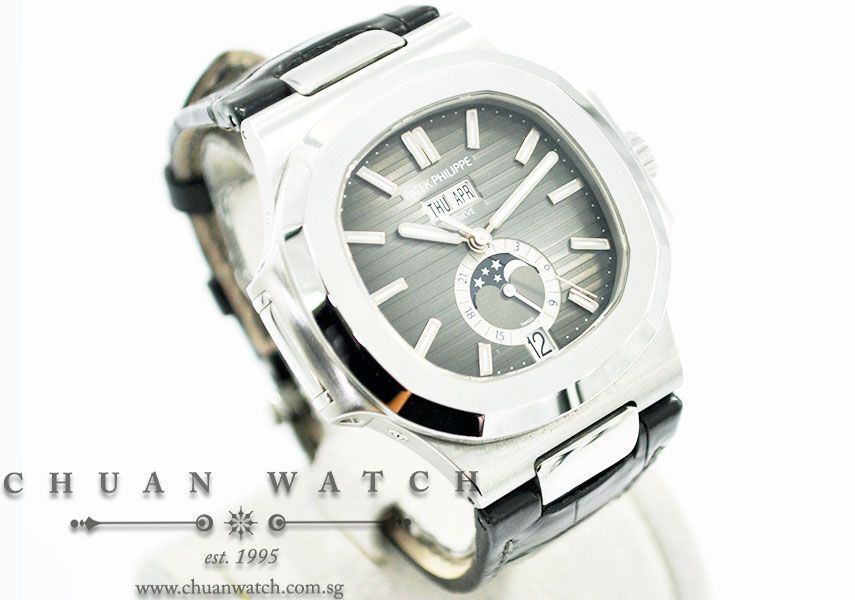 Patek Philippe Nautilus Steel Annual Calendar MoonPhase 40.5mm 5726A-001 - Image 3