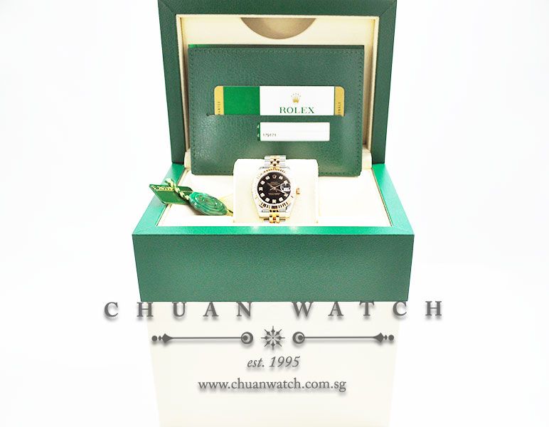 Rolex Ladies DateJust 26mm 179171 Black Diamonds - Discontinued - Image 5