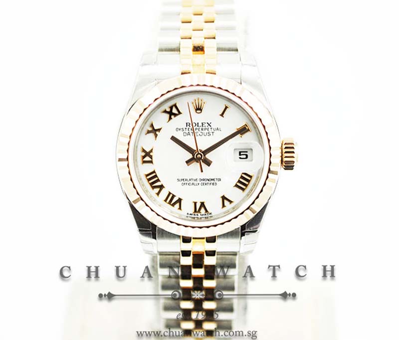 Rolex Ladies DateJust 26mm 179171 White Roman - Discontinued