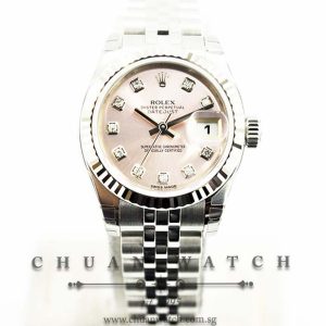 Rolex Ladies DateJust 26mm 179174 Pink Sunburst Diamonds - Discontinued