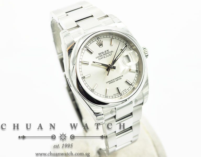 Rolex Gents DateJust 36mm 116200 Silver Sunburst Index - Image 3
