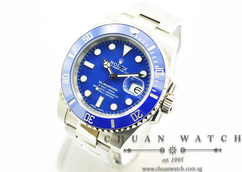 Rolex Submariner White Gold Smurf 116619LB - Image 2