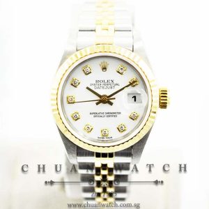 Rolex Ladies DateJust 26mm 69173 White Diamonds - Discontinued