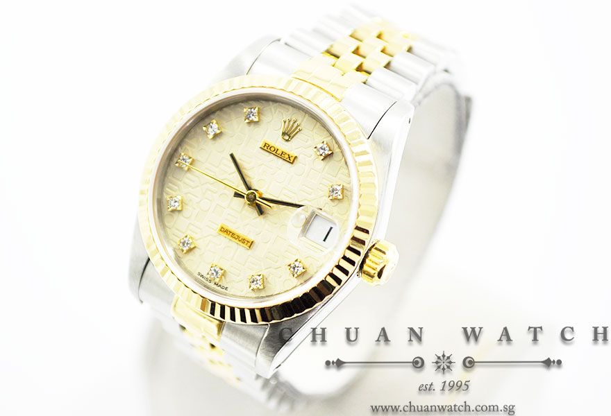 Rolex Boys DateJust 31mm 68273 Ivory Jubilee Diamonds - Discontinued - Image 2