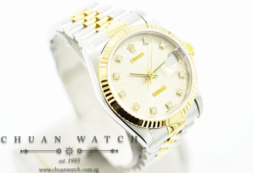 Rolex Boys DateJust 31mm 68273 Ivory Jubilee Diamonds - Discontinued - Image 3