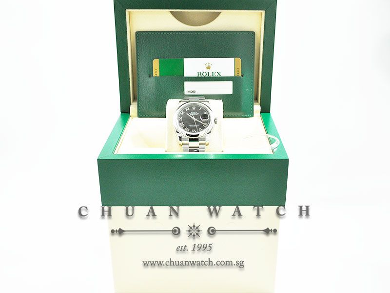 Rolex Gents DateJust 36mm 116200 Black Roman - Image 5